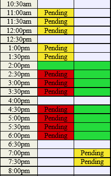 Schedule   Late 1